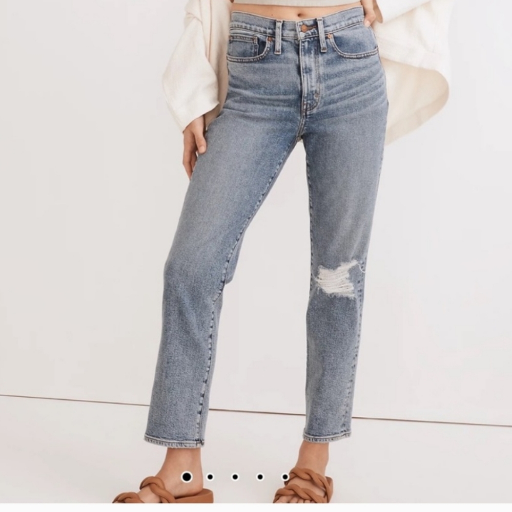 Womens Madewell The Girljean high-waisted jean size 32P Jeans Denim